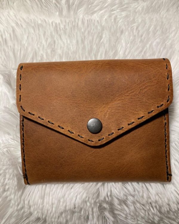 English Tan leather wallet