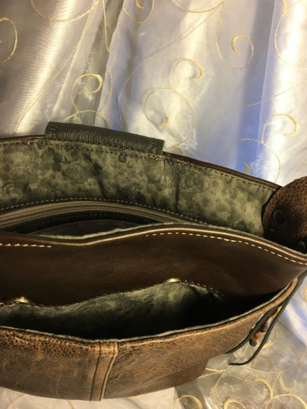 Brown Re-purposed Leather - Image 3