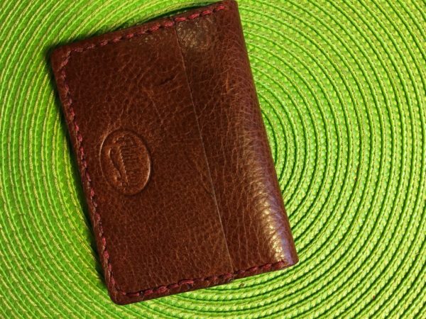 Brown Leather minimal wallet