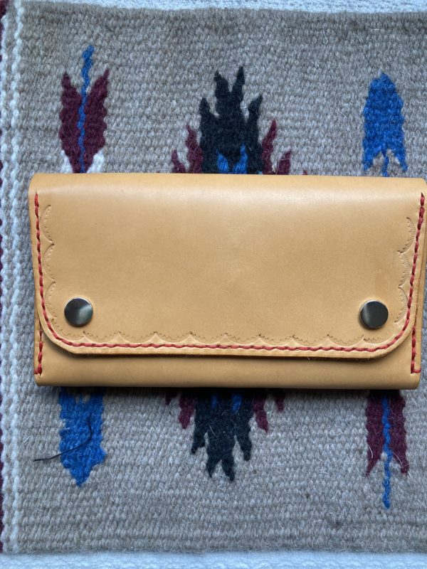 Golden calfskin wallet