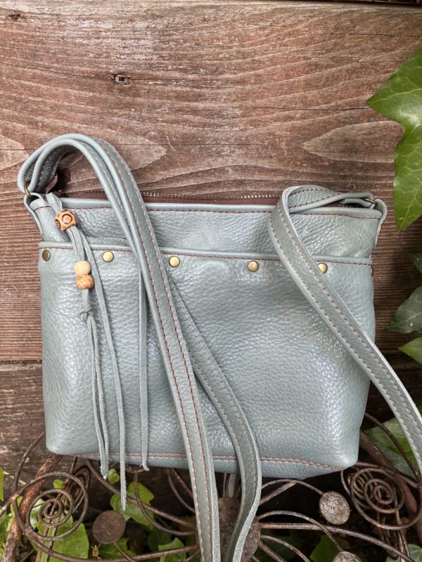Seamist leather crossbody bag