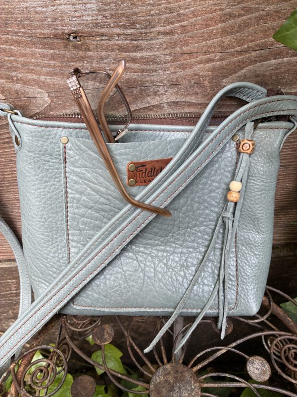 Seamist leather crossbody bag - Image 3