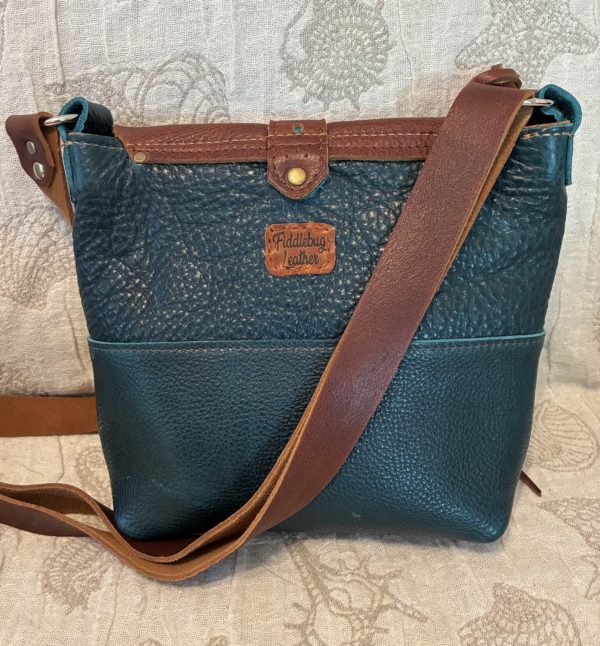 Savanna Burnt Maple and Deep Teal satchel - Image 2