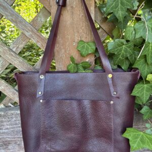 Burgandy Freeport leather Tote