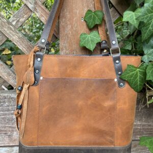 Texas Tan/ Wild Moon leather Tote
